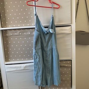Denim blue aerie romper